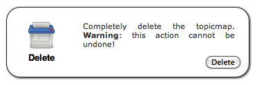 Topic Map delete box